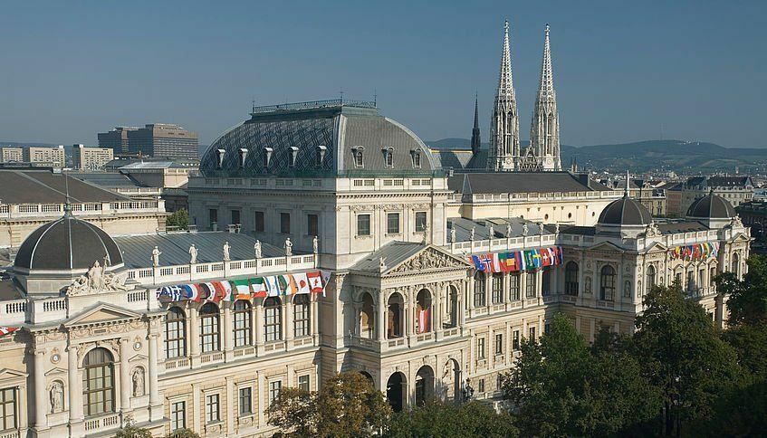 Campus da Universidade de Viena, uma das mais antigas e tradicionais da Europa